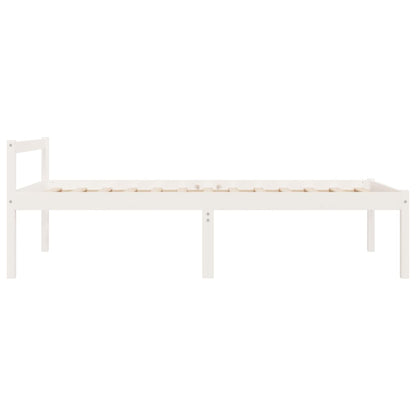 Senior Bed without Mattress White 75x190cm Small Single