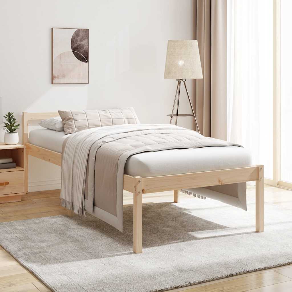 Bed Frame | Natural Pine | Solid Pine Wood | Single | Bed Frame