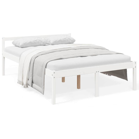 Senior Bed without Mattress White 120x190cm Small Double
