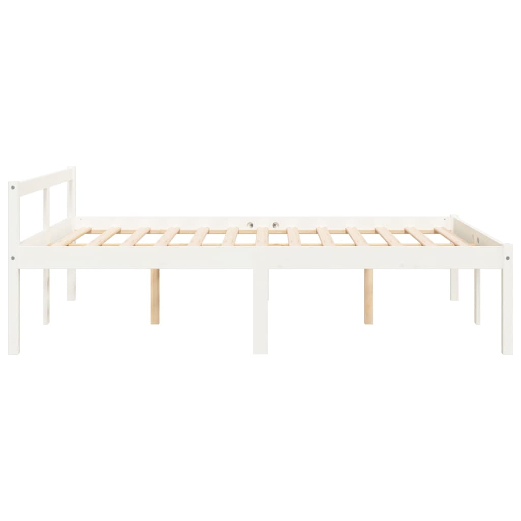 Senior Bed without Mattress White 120x190cm Small Double