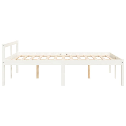 Senior Bed without Mattress White 120x190cm Small Double