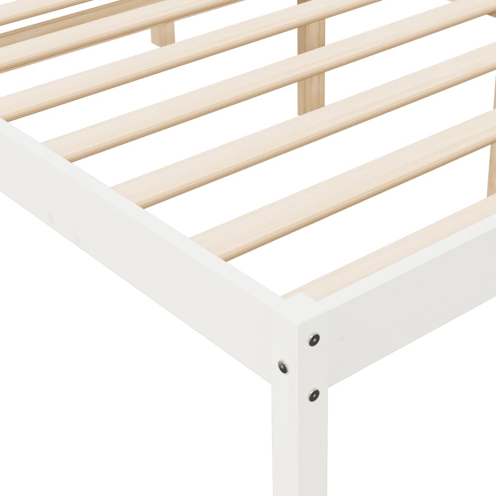 Senior Bed without Mattress White 120x190cm Small Double