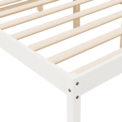 Senior Bed without Mattress White 120x190cm Small Double