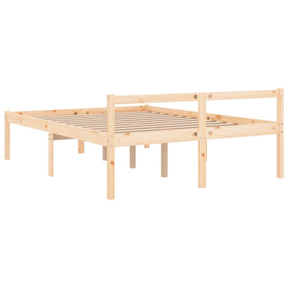 Bed Frame | Natural Pine | Solid Pine Wood | Double | Bed Frame