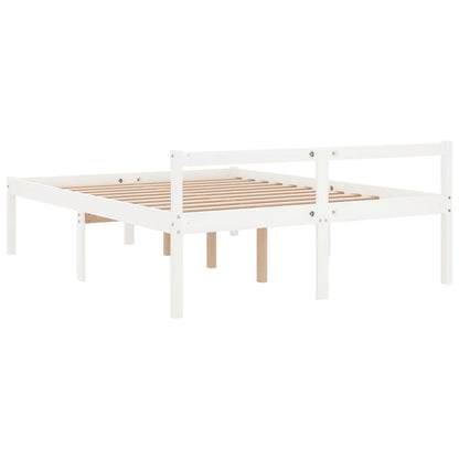 Senior Bed without Mattress White 135x190cm Double
