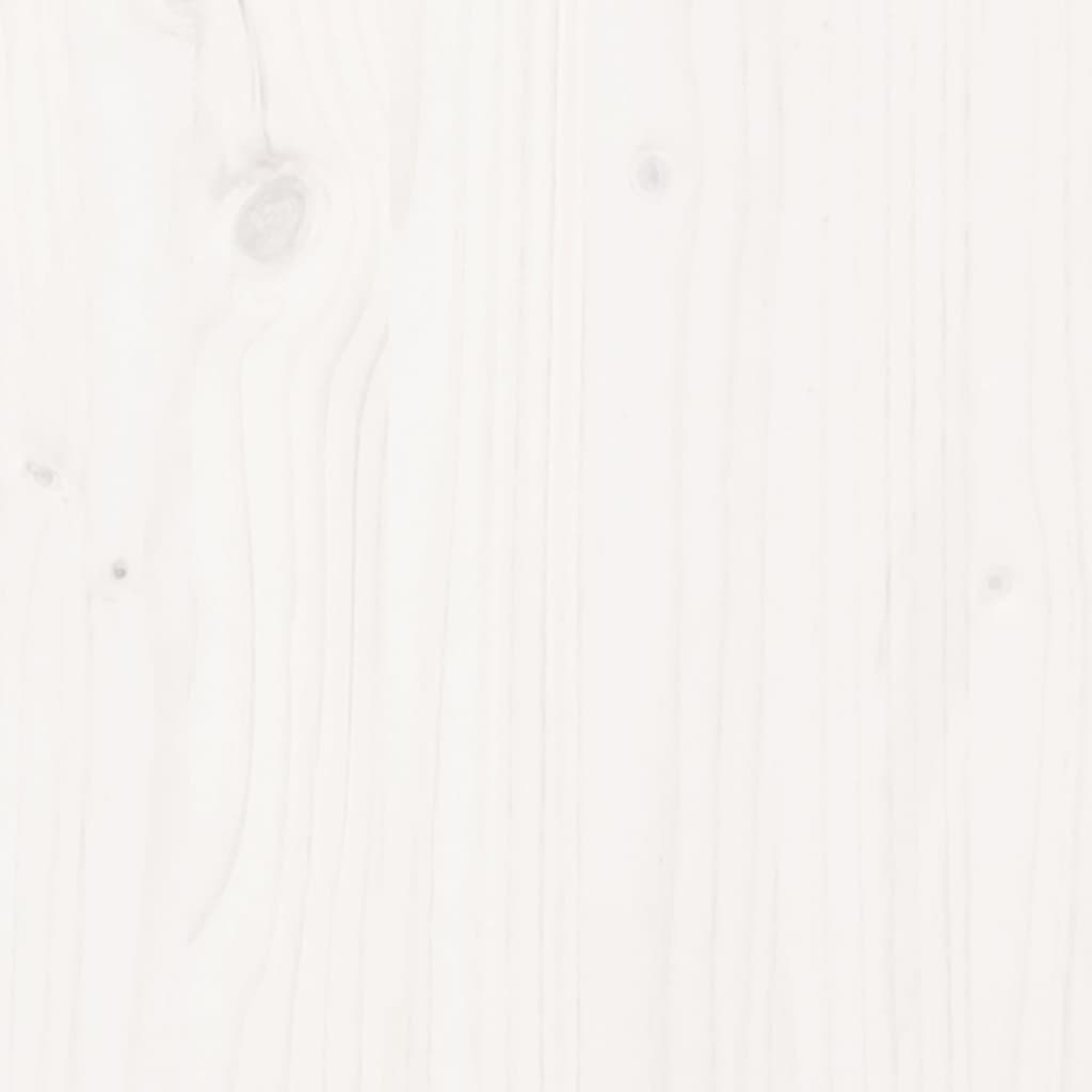 Bed Frame | White | Solid Pine wood | 140x190 cm | Wooden Bed Frame