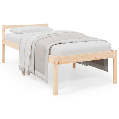 Senior Bed without Mattress 90x200cm Solid Wood Pine