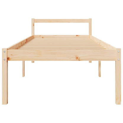 Senior Bed without Mattress 90x200cm Solid Wood Pine