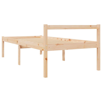 Senior Bed without Mattress 90x200cm Solid Wood Pine