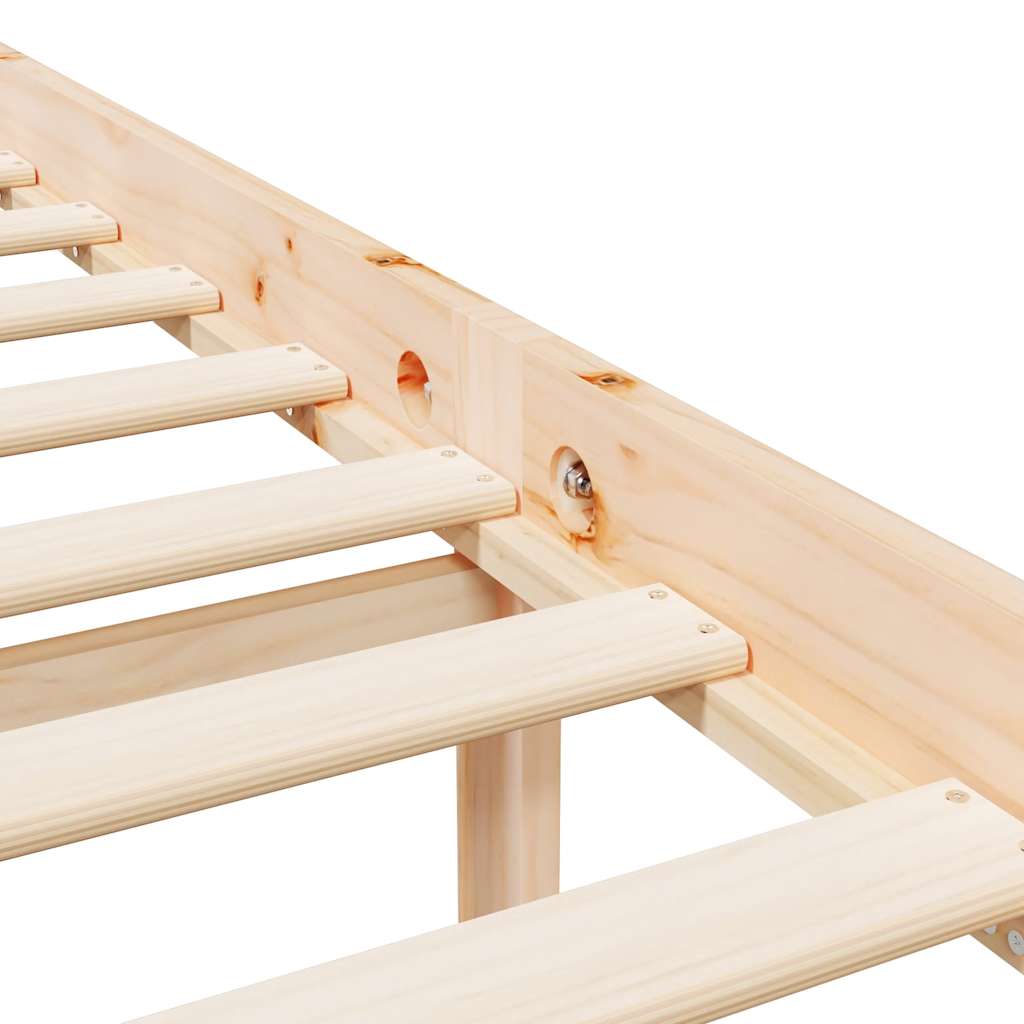 Senior Bed without Mattress 90x200cm Solid Wood Pine