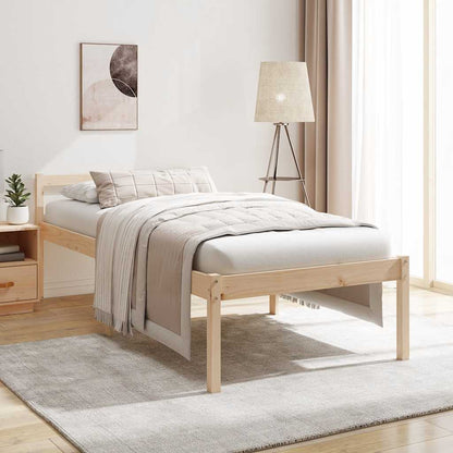Senior Bed without Mattress 90x200cm Solid Wood Pine