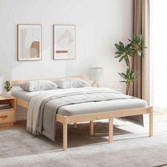 Senior Bed without Mattress 120x200cm Solid Wood Pine