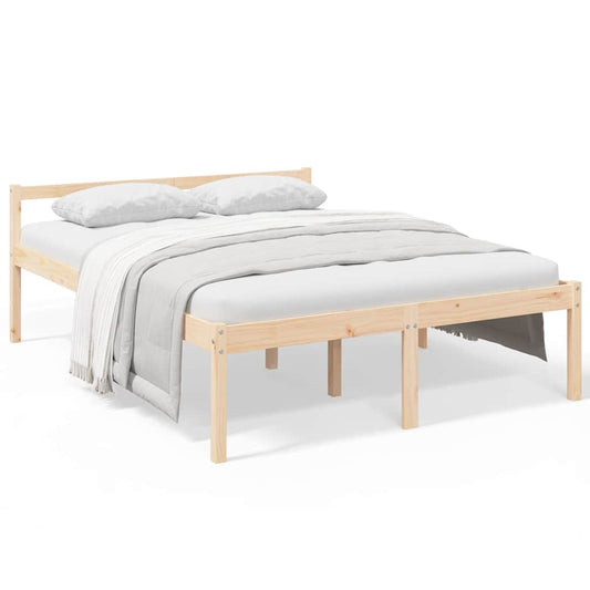 Senior Bed without Mattress 160x200cm Solid Wood Pine