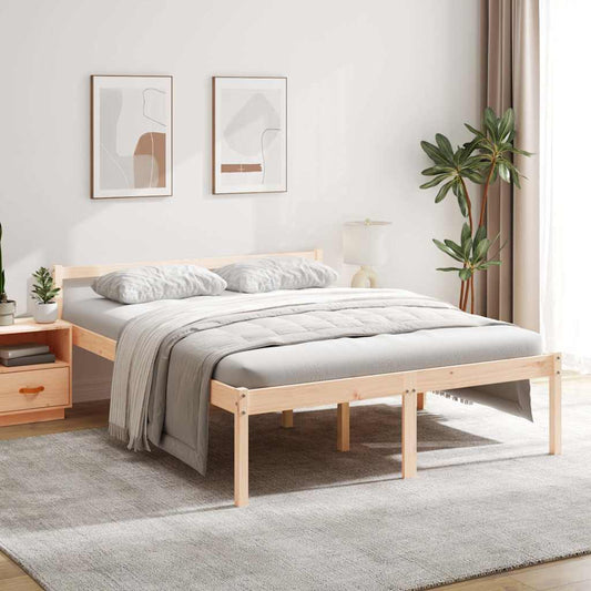Senior Bed without Mattress 160x200cm Solid Wood Pine