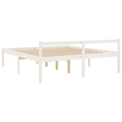 Bed Frame | White | Solid pine wood, Plywood | Super King | Bed Frame