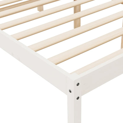 Bed Frame | White | Solid pine wood, Plywood | Super King | Bed Frame