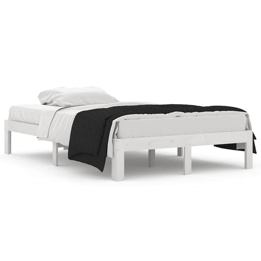 Bed Frame | White | Solid pine wood, Plywood | Small Double | Durable