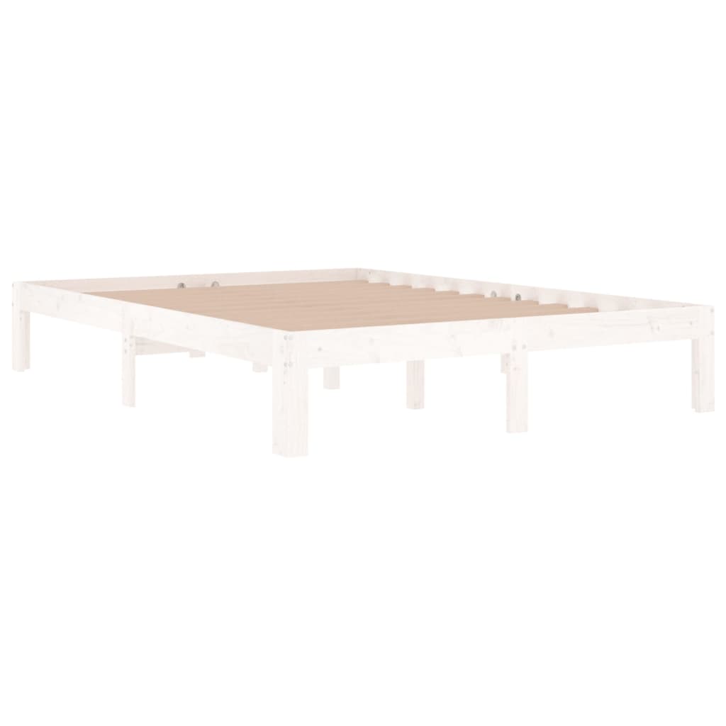 Bed Frame without Mattress White 135x190cm Double