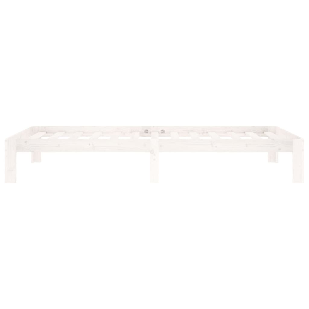 Bed Frame | White | Solid pine wood | Single | Durable | Bed Frame