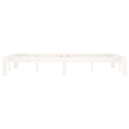 Bed Frame | White | Solid pine wood | 120x200 cm | Durable | Bed Frame