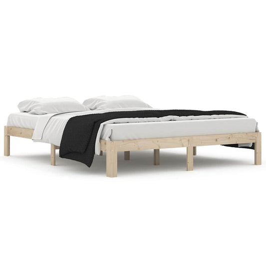 Bed Frame | Natural Pine | Solid Pine Wood (untreated) | Double | Durable