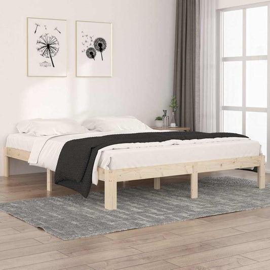 Bed Frame | Natural Pine | Solid Pine Wood (untreated) | Double | Durable