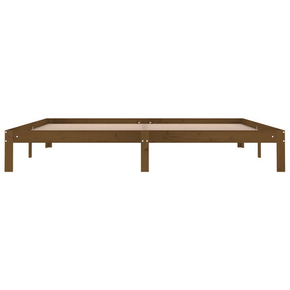 Bed Frame | Honey Brown | Solid pine wood, Plywood | 200x200 cm