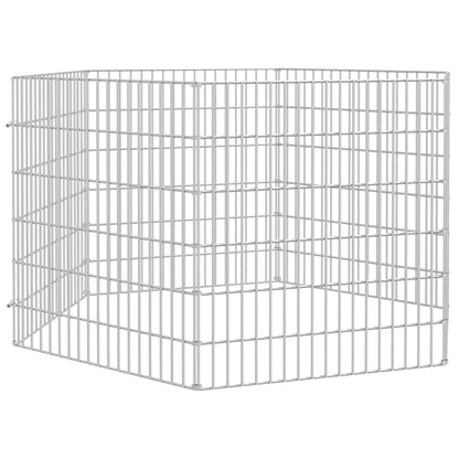 Free Range Animal Enclosure 6-Panel 54x60 cm Galvanised Iron