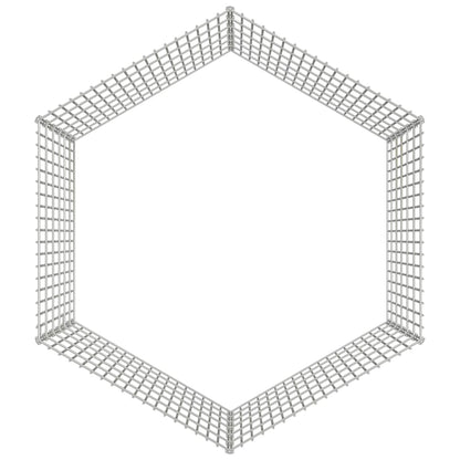 Free Range Animal Enclosure 6-Panel 54x60 cm Galvanised Iron