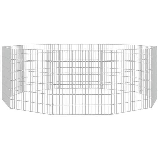 Free Range Animal Enclosure 10-Panel 54x60 cm Galvanised Iron