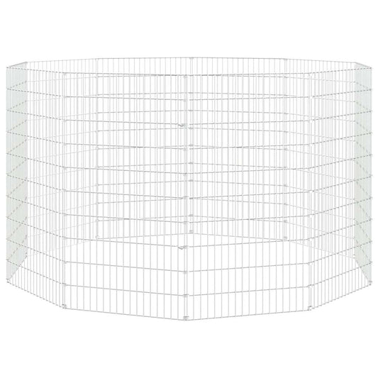 Free Range Animal Enclosure 10-Panel 54x100 cm Galvanised Iron