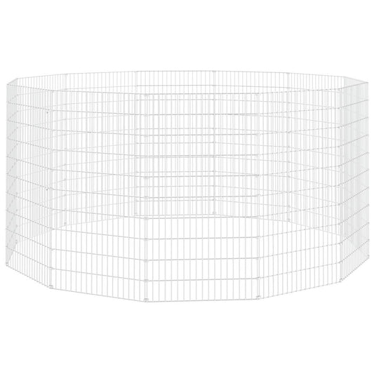 Free Range Animal Enclosure 12-Panel 54x100 cm Galvanised Iron