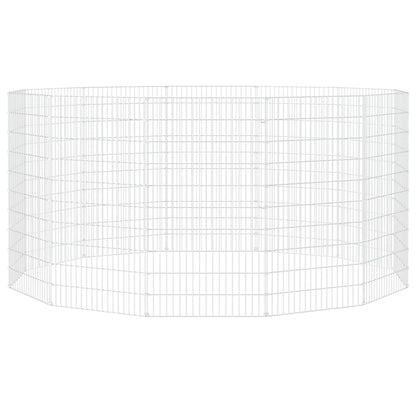 Free Range Animal Enclosure 12-Panel 54x100 cm Galvanised Iron
