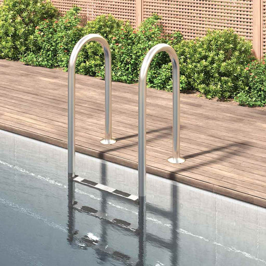 Pool Ladder | Silver | 304 Stainless Steel | Medium | Pool Ladder | Other