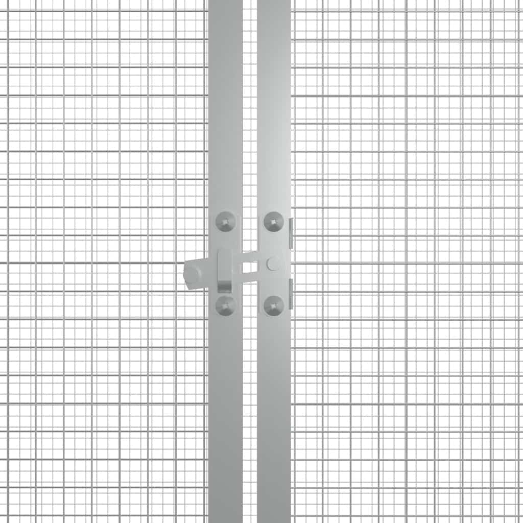 vidaXL Chicken Cage Anthracite Galvanized steel 78.7 x 35.8 x 39.4 in