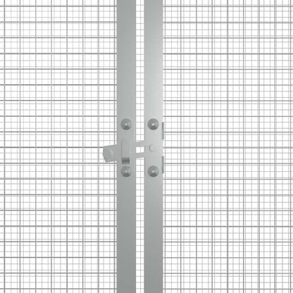 vidaXL Chicken Cage Anthracite Galvanized steel 78.7 x 35.8 x 39.4 in