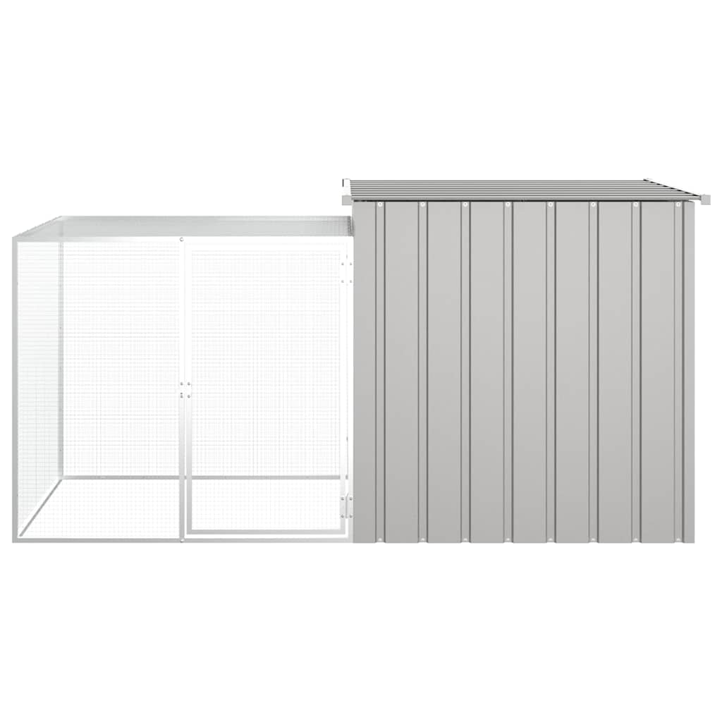 Chicken Cage Grey Galvanized steel 78.7 x 35.8 x 39.4 in
