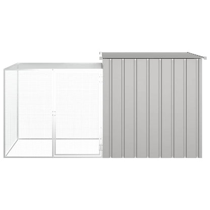 Chicken Cage Grey Galvanized steel 78.7 x 35.8 x 39.4 in