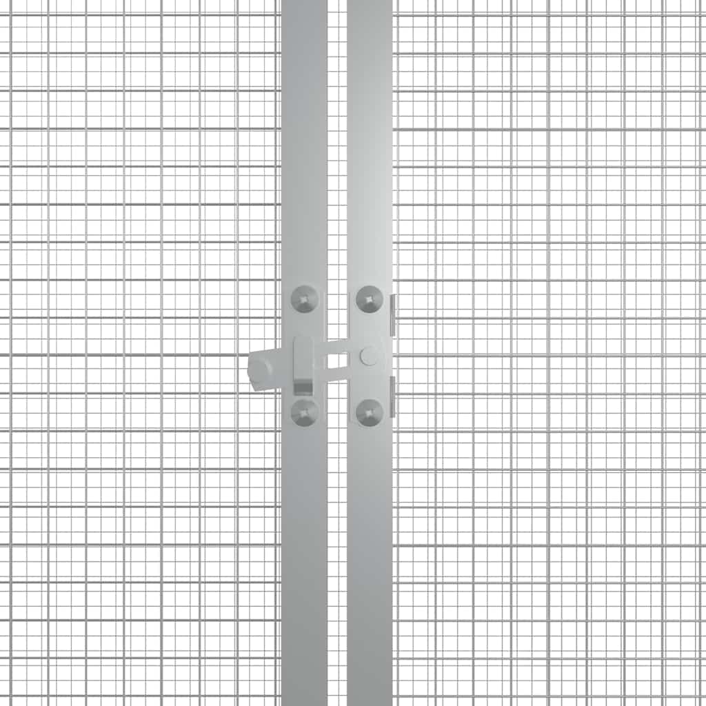 Chicken Cage Grey Galvanized steel 78.7 x 35.8 x 39.4 in