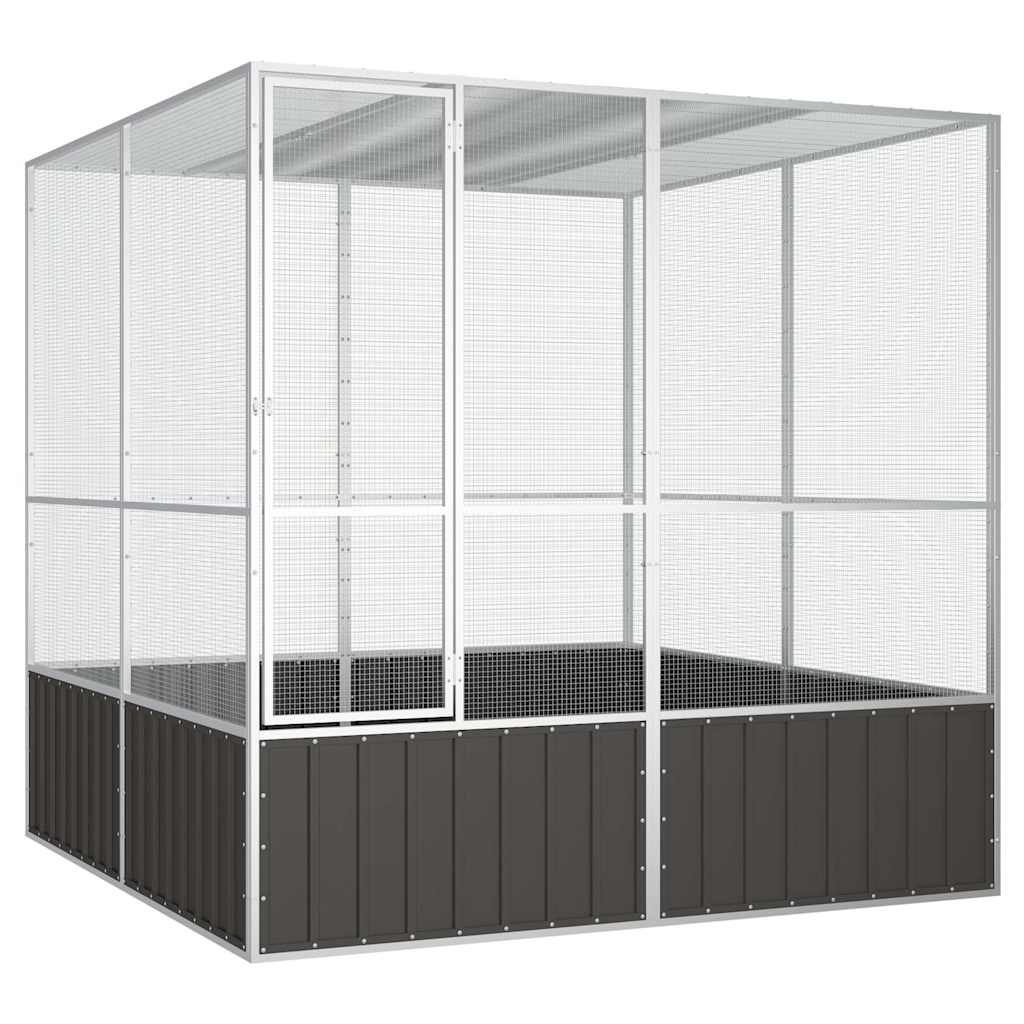 Bird Cage Anthracite Galvanized Steel Large Bird Cage