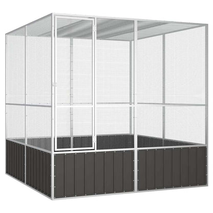 Bird Cage Anthracite Galvanized Steel Large Bird Cage