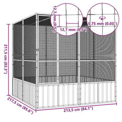 Bird Cage Anthracite Galvanized Steel Large Bird Cage