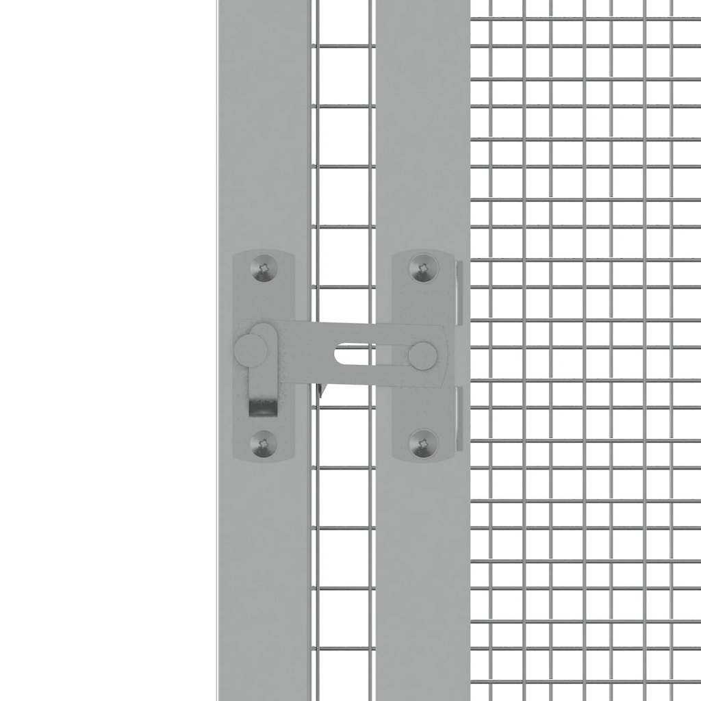 Bird Cage Grey Galvanized Steel Large Bird Cage Rectangular