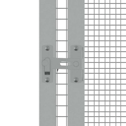 Bird Cage Grey Galvanized Steel Large Bird Cage Rectangular