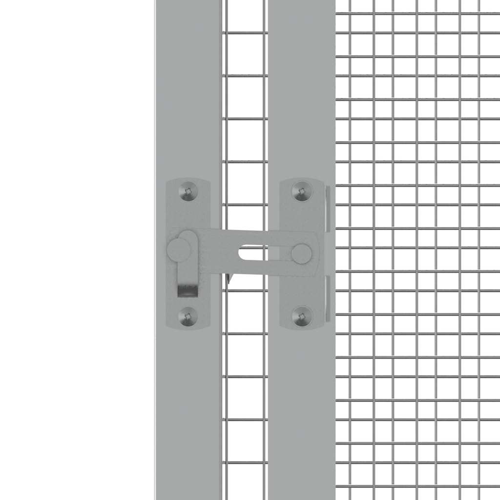 Bird Cage Grey Galvanized Steel Large Bird Cage Rectangular