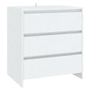 2 Piece Sideboard White Engineered Wood