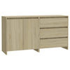2 Piece Sideboard Sonoma Oak Engineered Wood