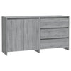 2 Piece Sideboard Grey Sonoma Engineered Wood