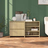 2 Piece Sideboard Sonoma Oak Engineered Wood
