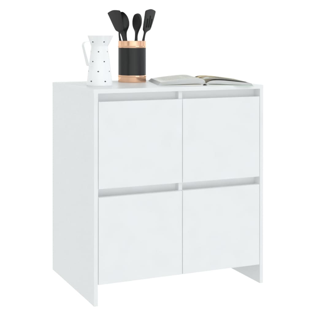 Sideboards 2 pcs White 70x41x75 cm Engineered Wood